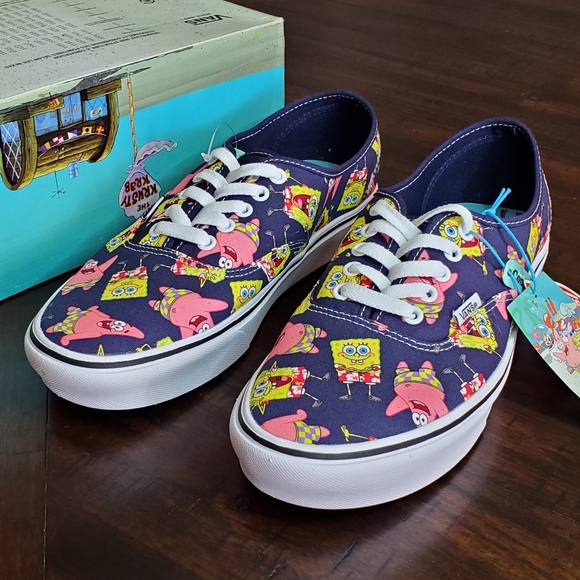 Vans Comfycush Authentic SpongeBob Alohabob Men Size 9, Women Size 10.5 - Picture 3 of 11